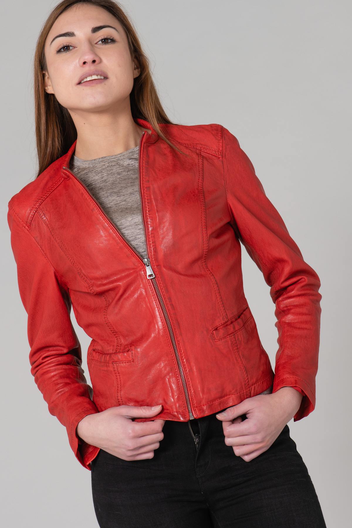 Blouson Femme Oakwood PENNY ROUGE 538 — vue 1