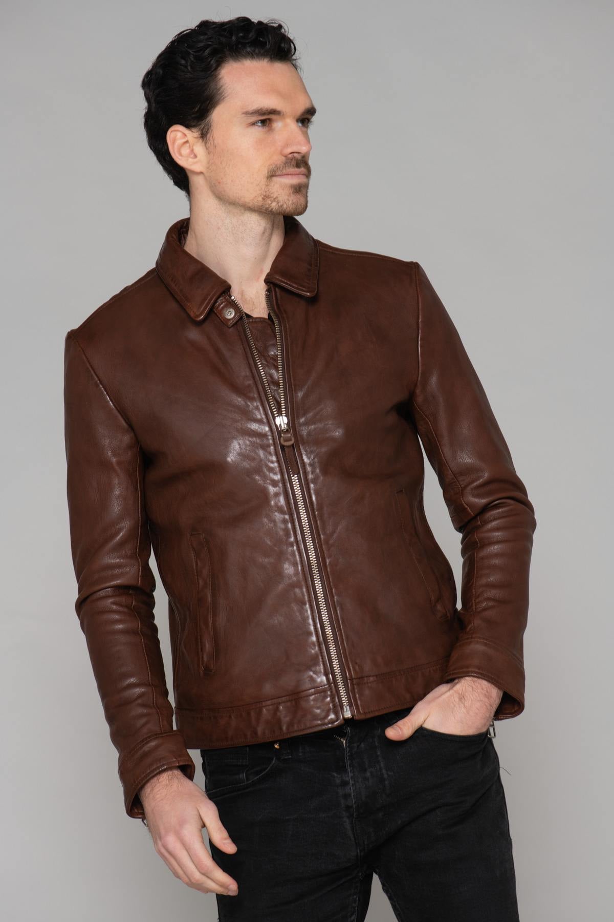 Giacche Uomo Redskins NORIS GREEN BROWN — vista 3