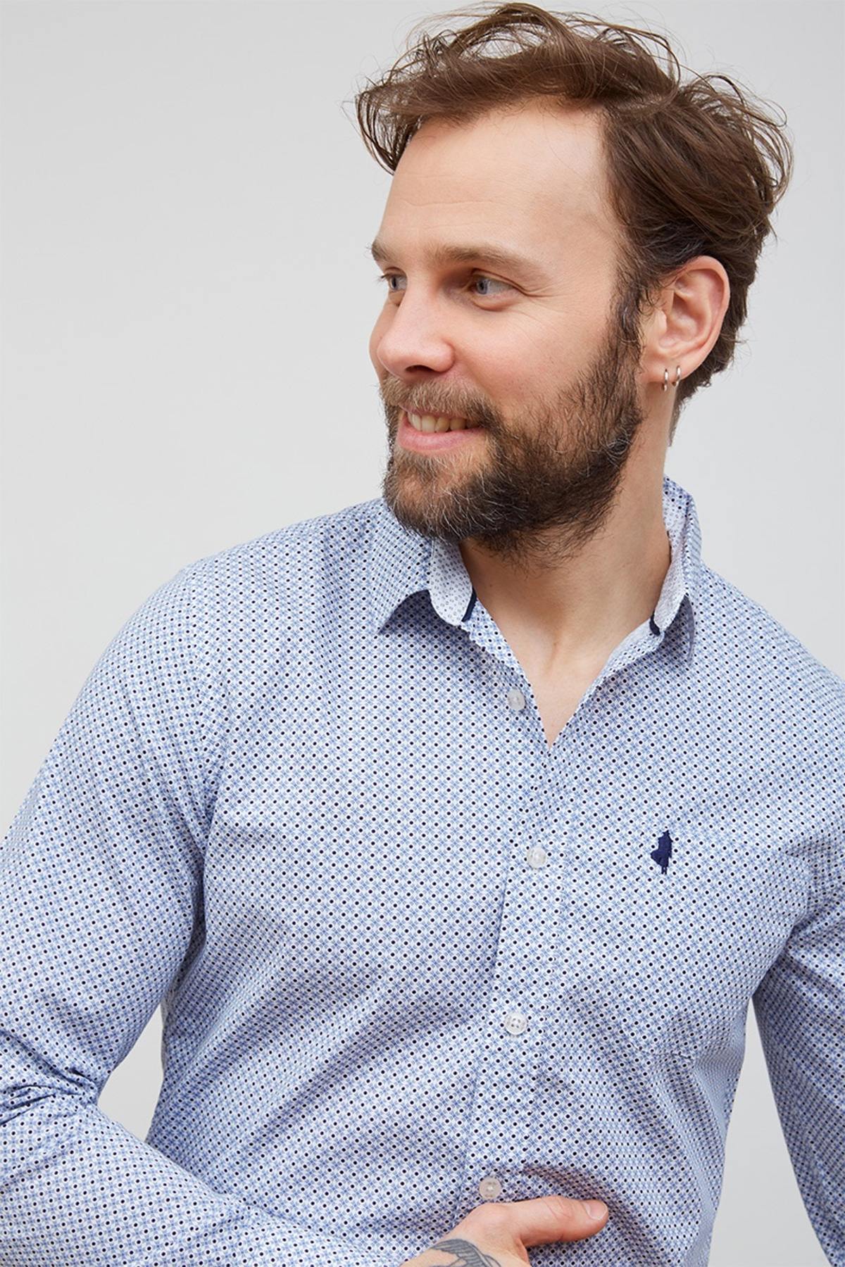 Camicia Uomo Mcs GMCHML_C044 752 MARINE — vista 2