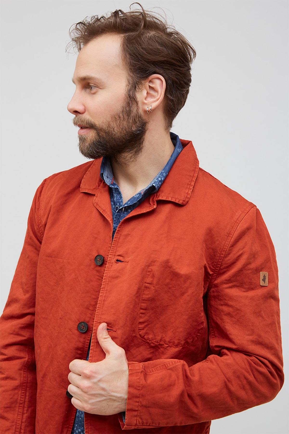 Blouson Homme Mcs GMVEST_C045 303 ROUGE BRIQUE — vue 3