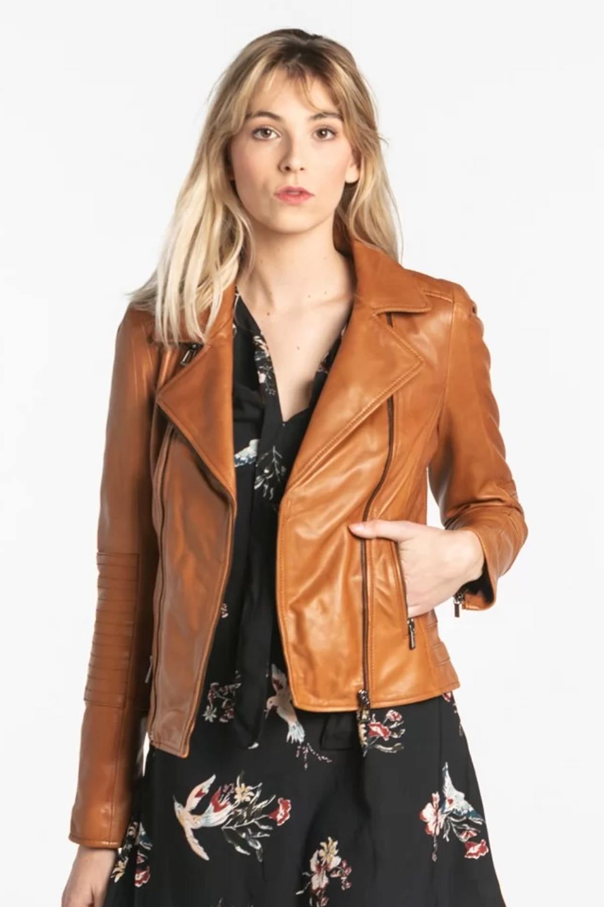 Damen Jacke Rose Garden TEMPA LAMB RUBY COGNAC — Ansicht 4