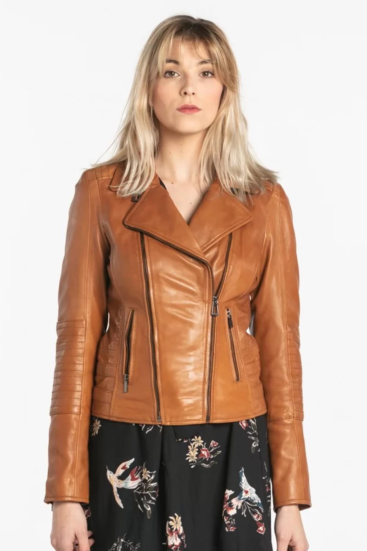 Damen Jacke Rose Garden TEMPA LAMB RUBY COGNAC — Ansicht 3