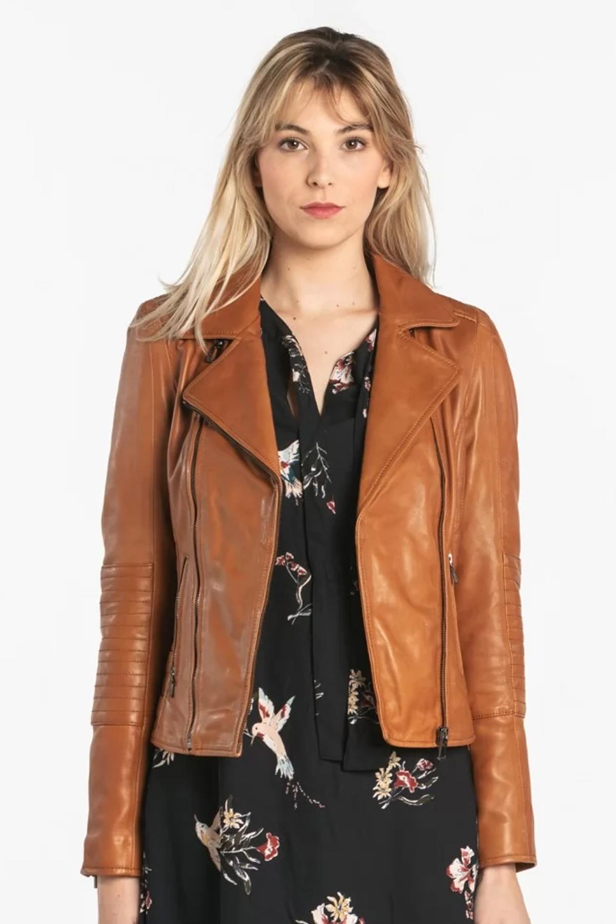 Damen Jacke Rose Garden TEMPA LAMB RUBY COGNAC — Ansicht 1