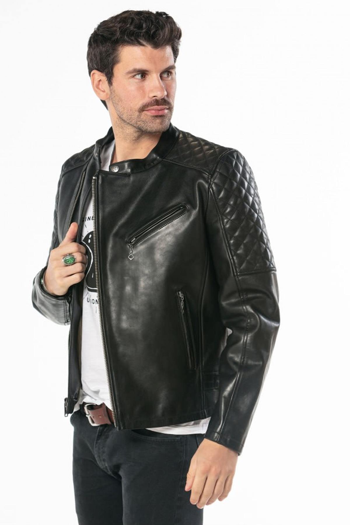 Giacche Uomo Daytona TRUCKSTON COW VEG BLACK — vista 3