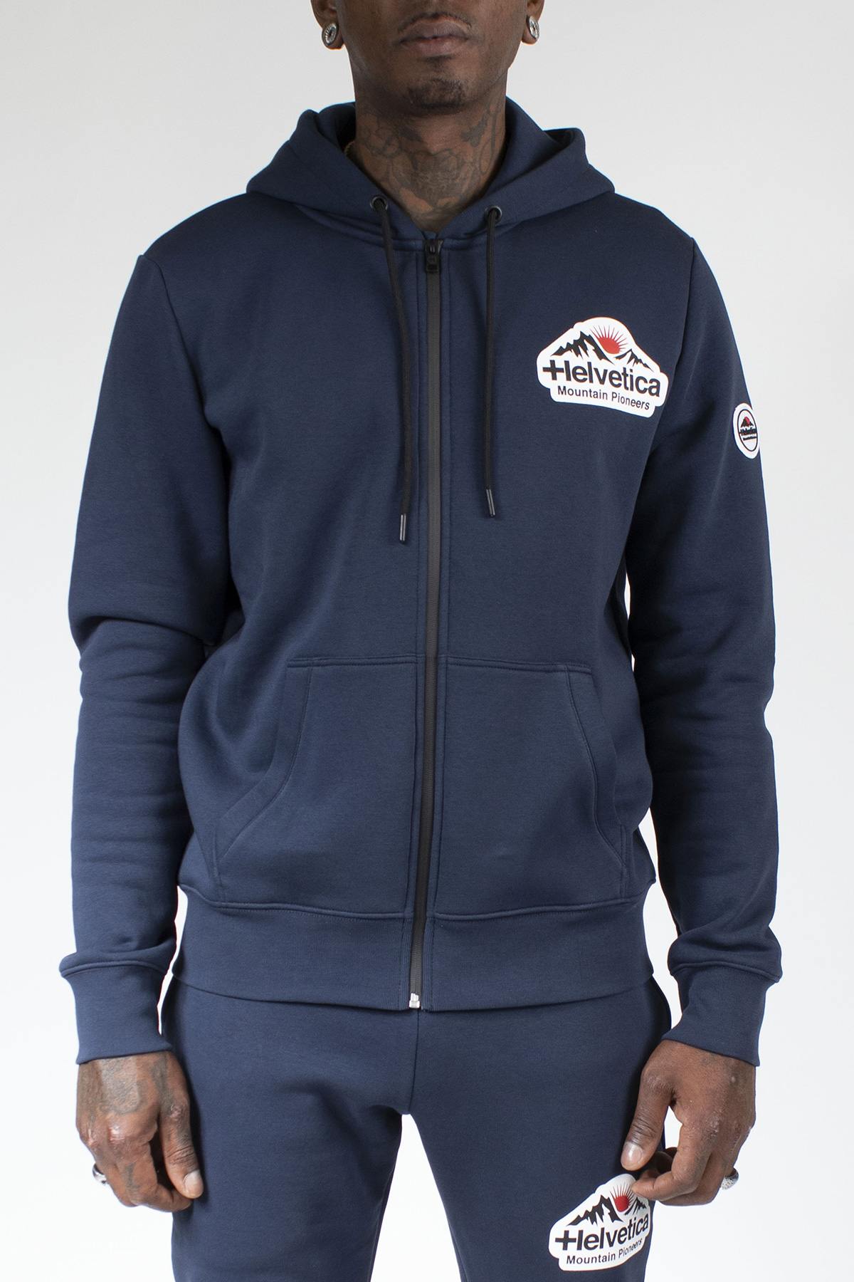 Pull/sweatshirt Homme Helvetica Mountain Pioneers BREST DARK NAVY — vue 1