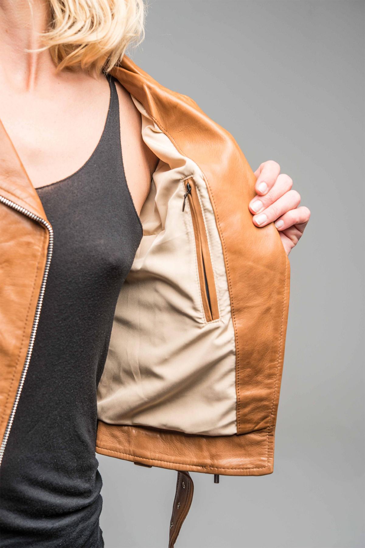 Blouson Femme Rose Garden LAURIE LAMB CASTEL TAN ZZ — vue 3