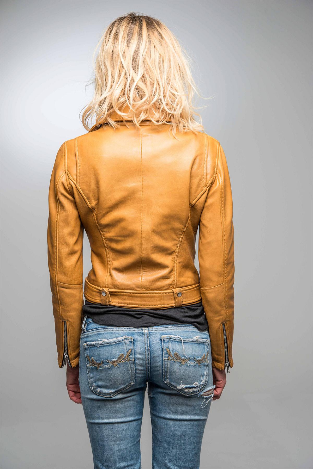 Damen Jacke Rose Garden LAURIE LAMB CASTEL SPICY MUSTARD ZZ — Ansicht 3