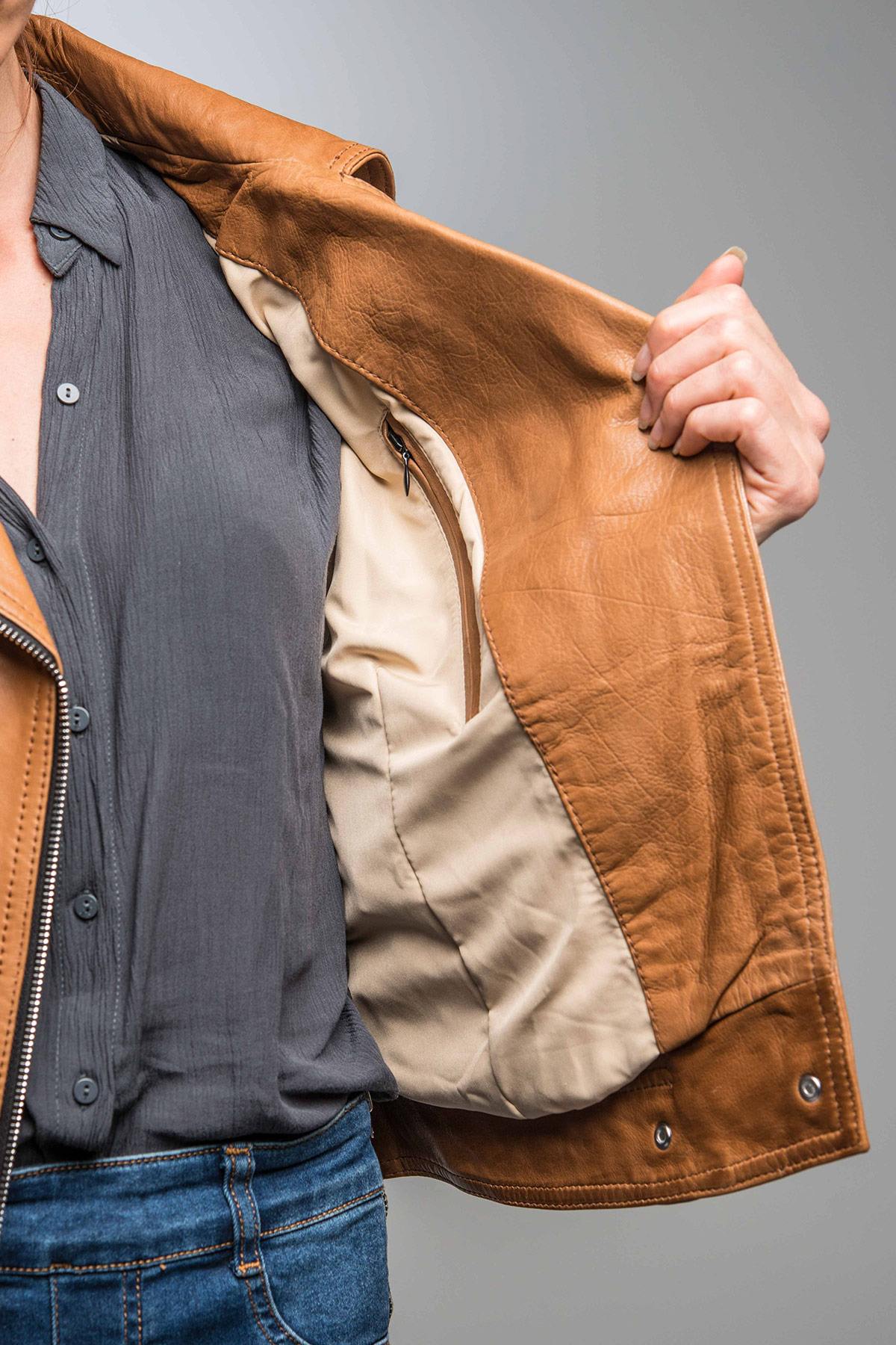 Chaqueta Mujeres Rose Garden PANEMA LAMB CASTEL TAN ZZ10 — vista 3