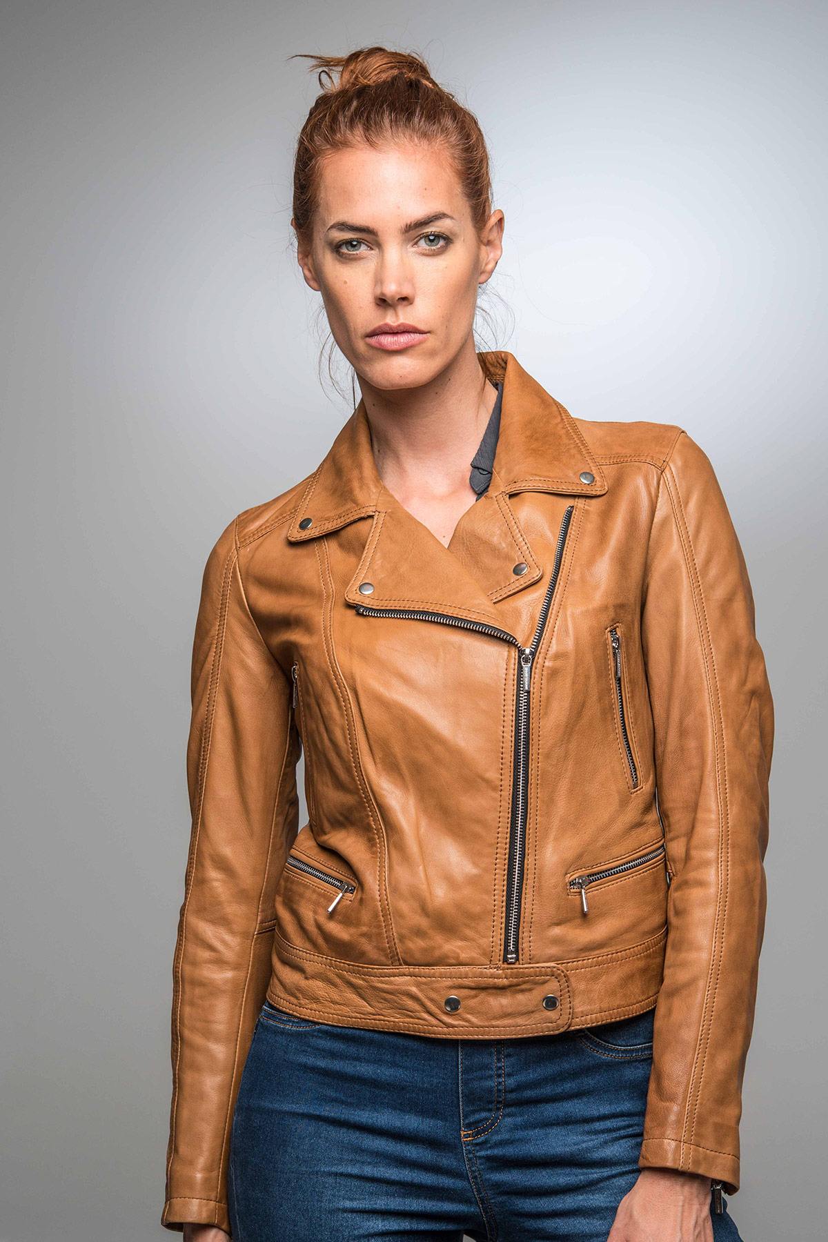 Chaqueta Mujeres Rose Garden PANEMA LAMB CASTEL TAN ZZ10 — vista 1