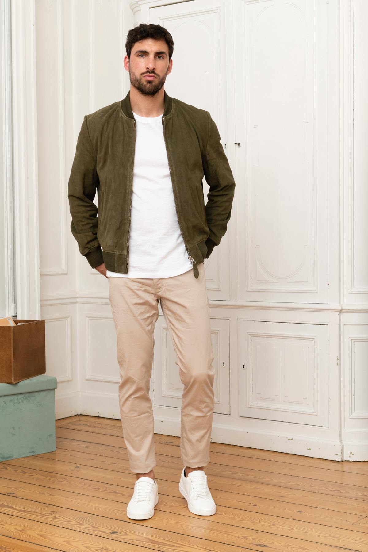 Blouson Homme Schott LC300 KAKI — vue 2
