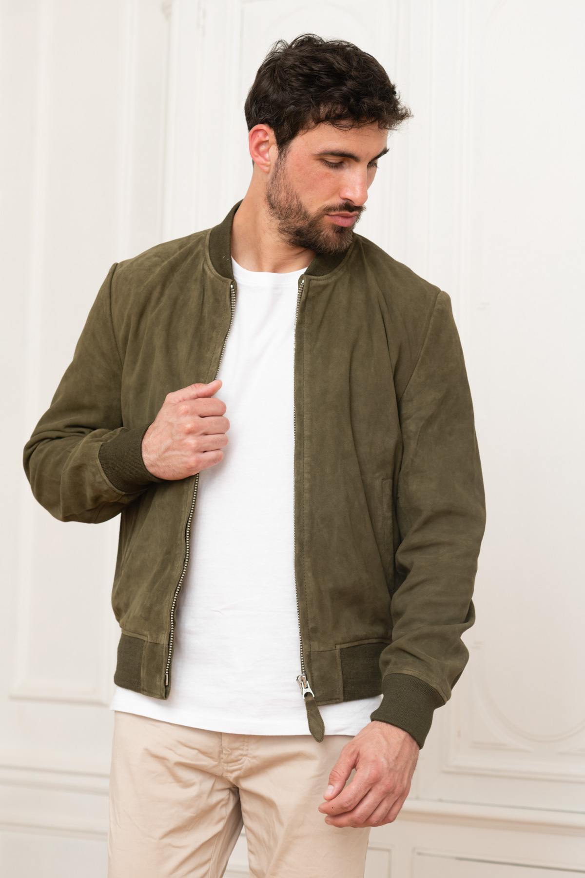 Blouson Homme Schott LC300 KAKI — vue 1