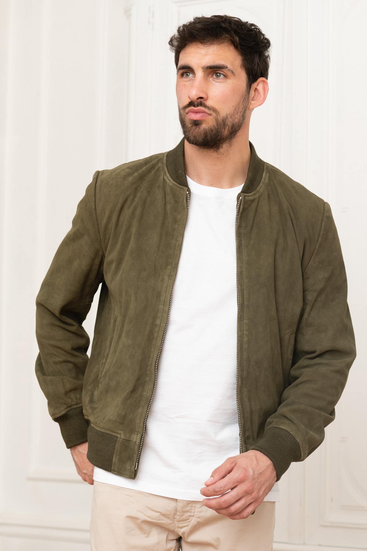 Blouson Homme Schott LC300 KAKI — vue 7