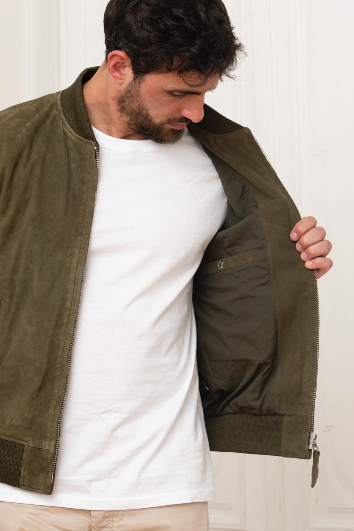Blouson Homme Schott LC300 KAKI — vue 5