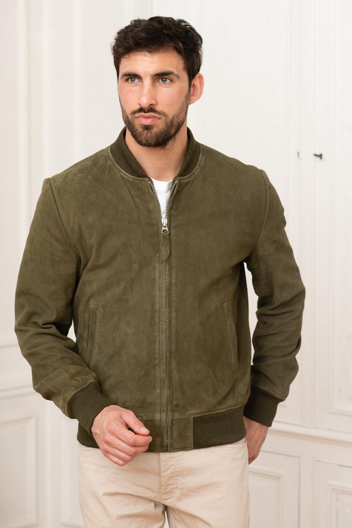 Blouson Homme Schott LC300 KAKI — vue 3