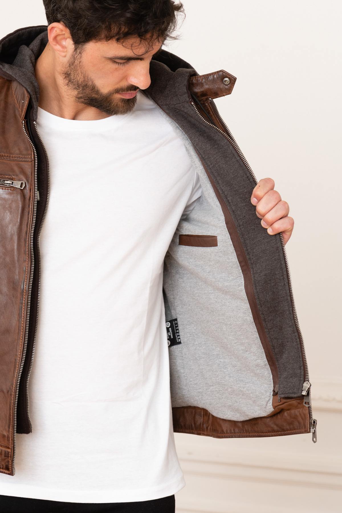 Giacche Uomo Cityzen PHILADELPHIA 3 BROWN — vista 9