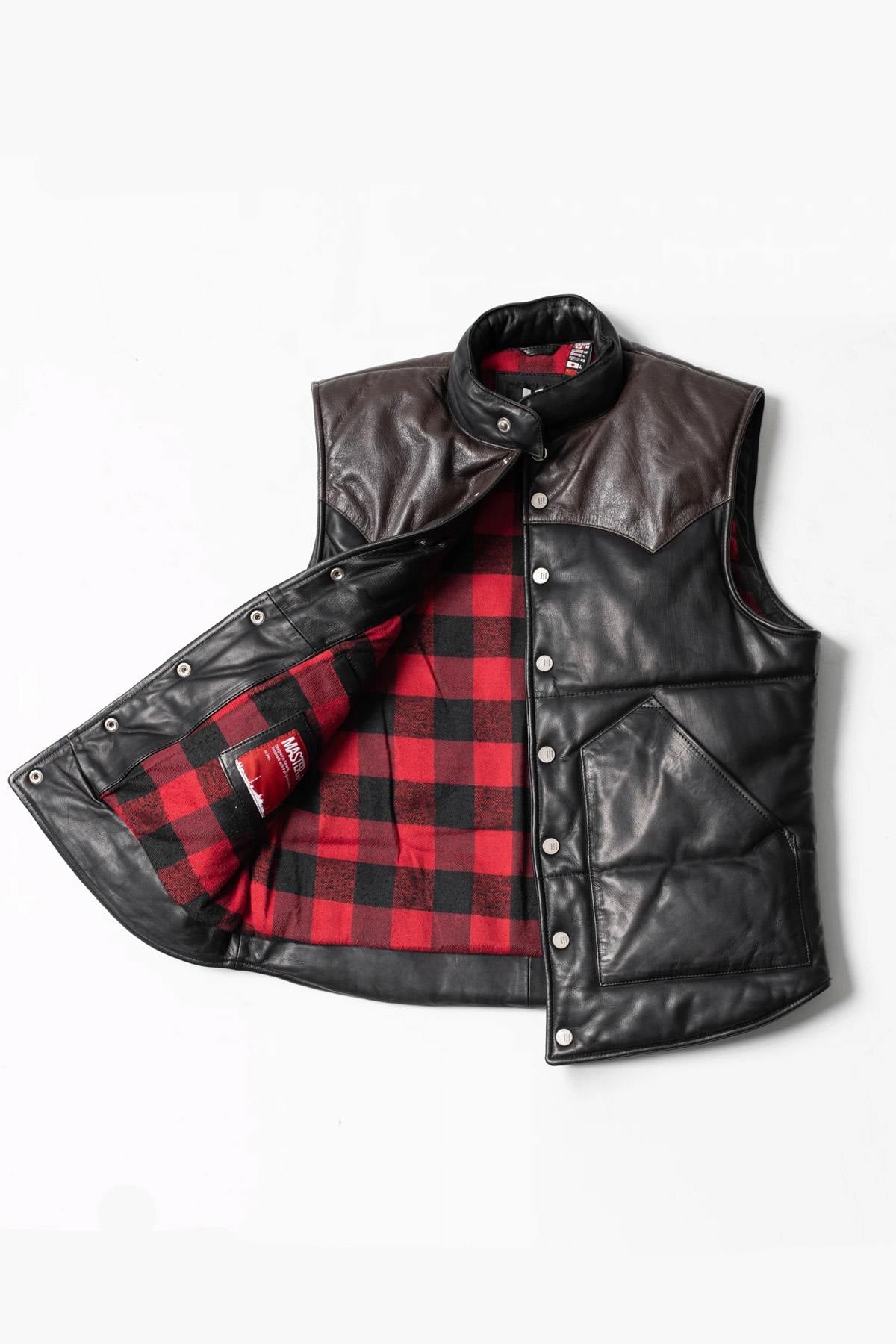 Giacche Uomo Master FISHER BLACK/BROWN — vista 6