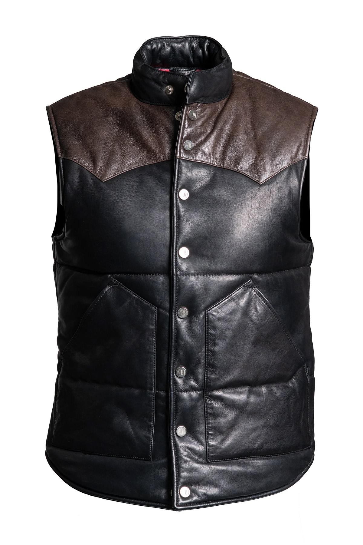 Giacche Uomo Master FISHER BLACK/BROWN — vista 4