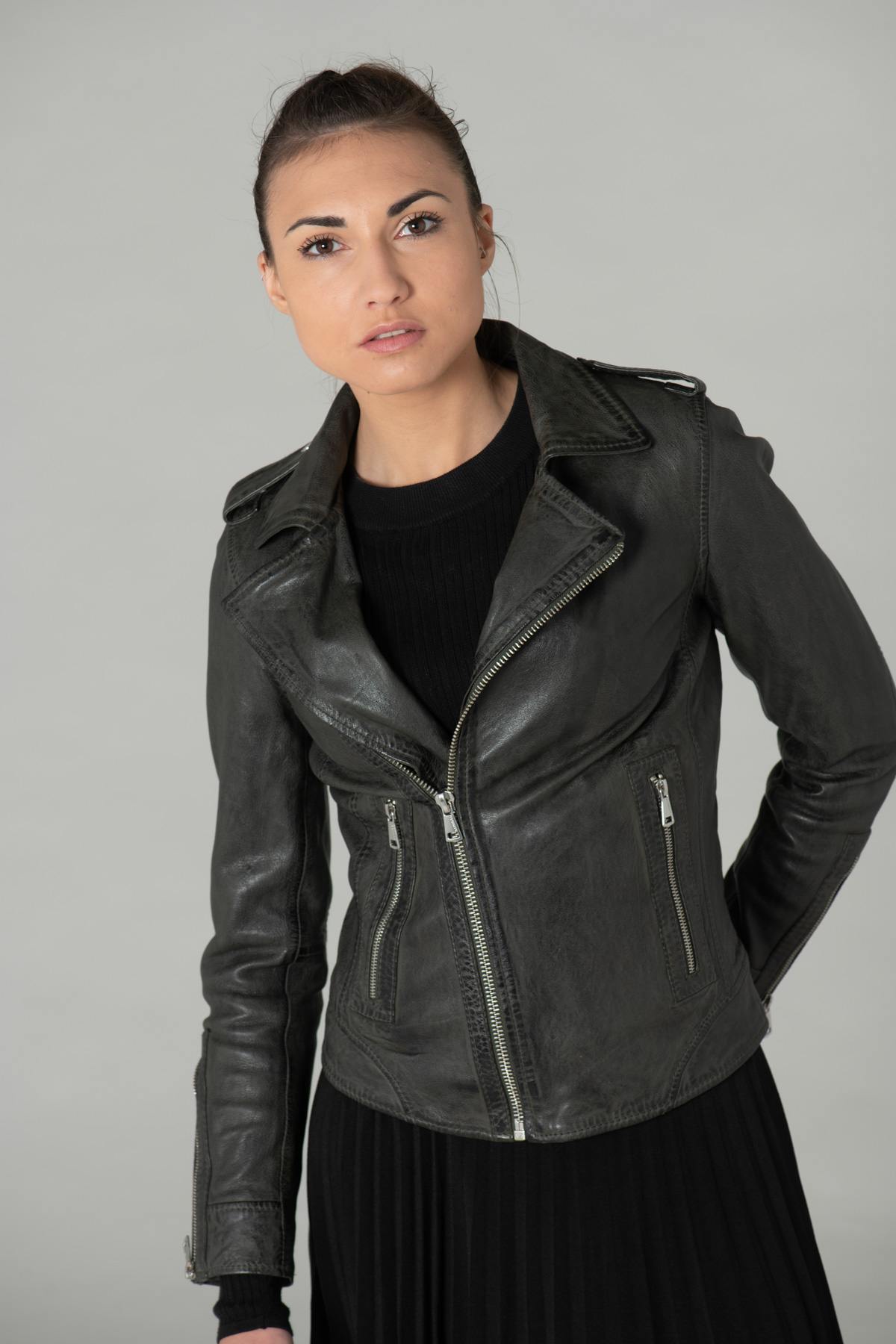 Damen Jacke Oakwood MANGA KAKI FONCE 626 — Ansicht 1