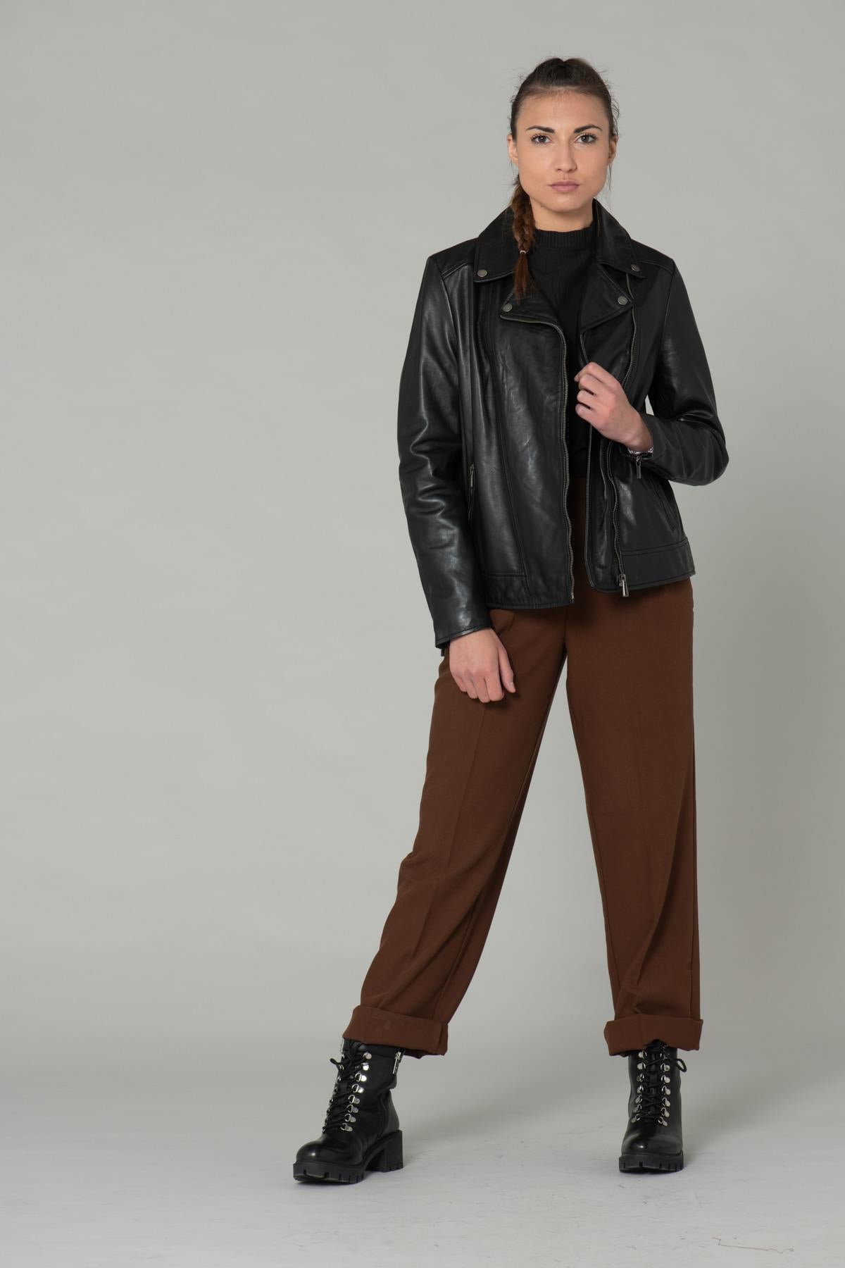 Chaqueta Mujeres Rose Garden BREDA CURVE SHEEP MANILA BLACK — vista 6