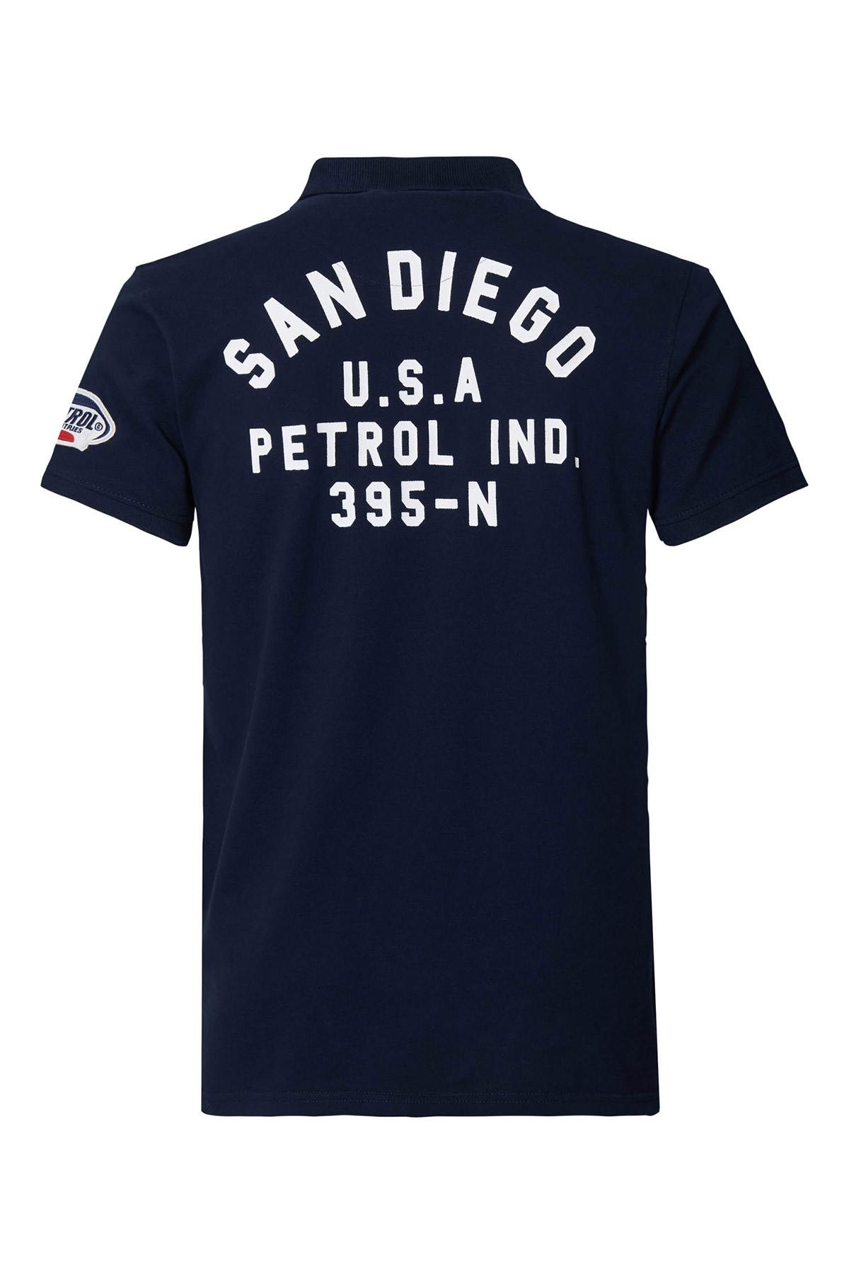 Polo Homme Petrol Industries POL902 5110 DARK NAVY Cuir city