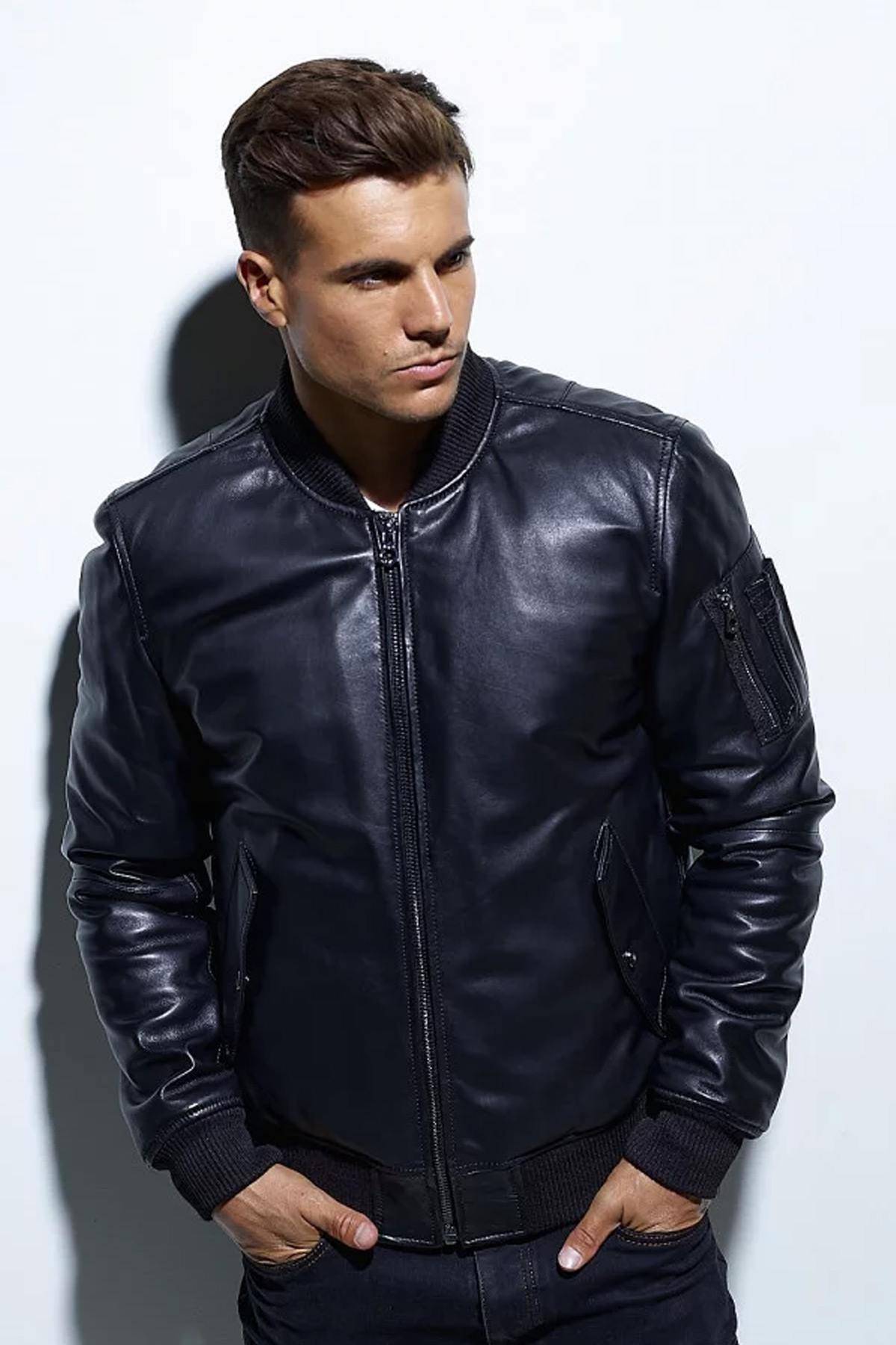 Chaqueta Hombre Daytona MERMOZ LAMB RUBY LIGHT BLACK — vista 4