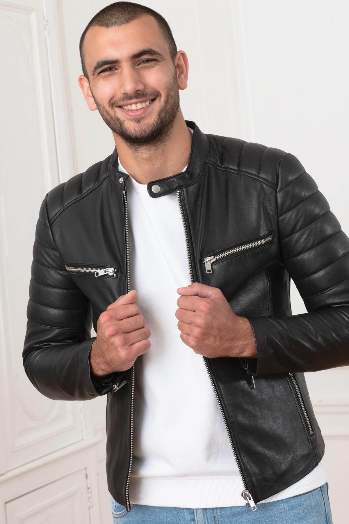 Herren Jacke Serge Pariente WARRIOR NOIR — Ansicht 7