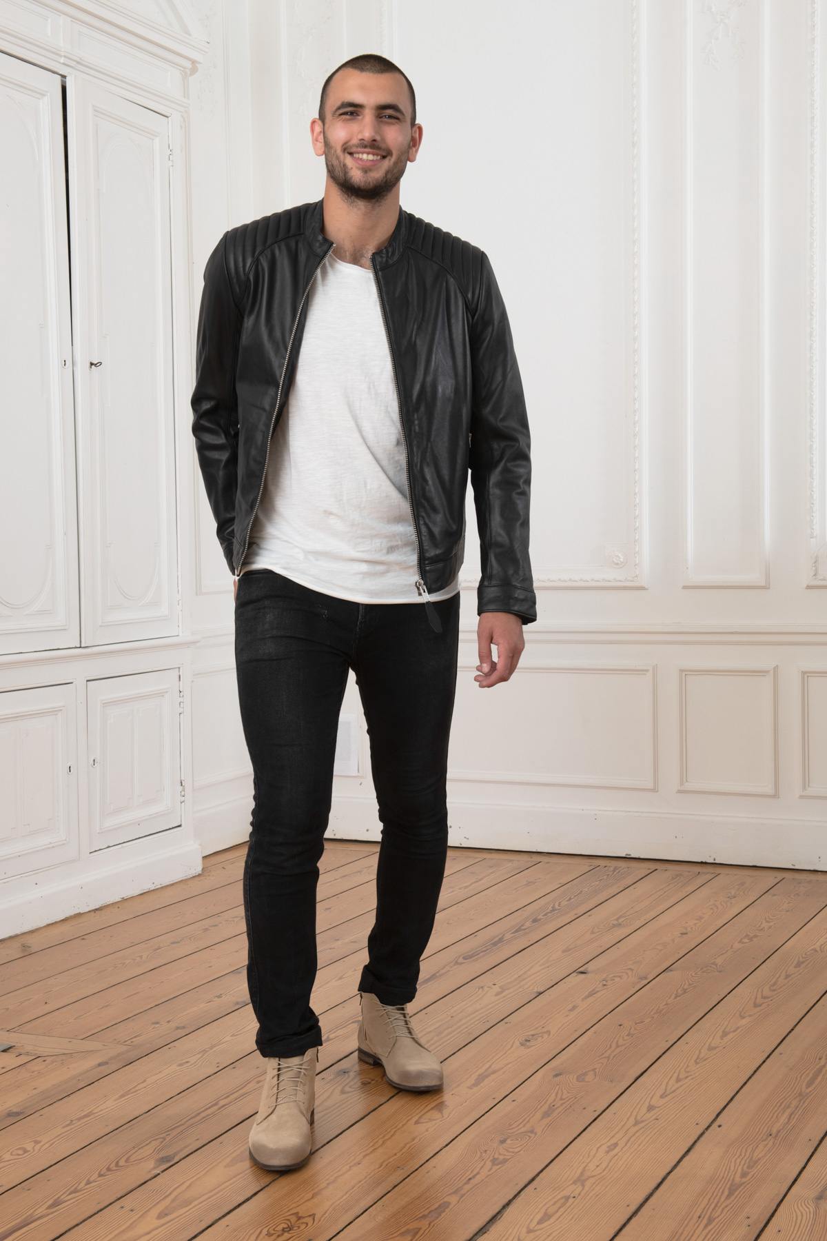 Blouson Homme Schott LCJULIAN BLACK — vue 5