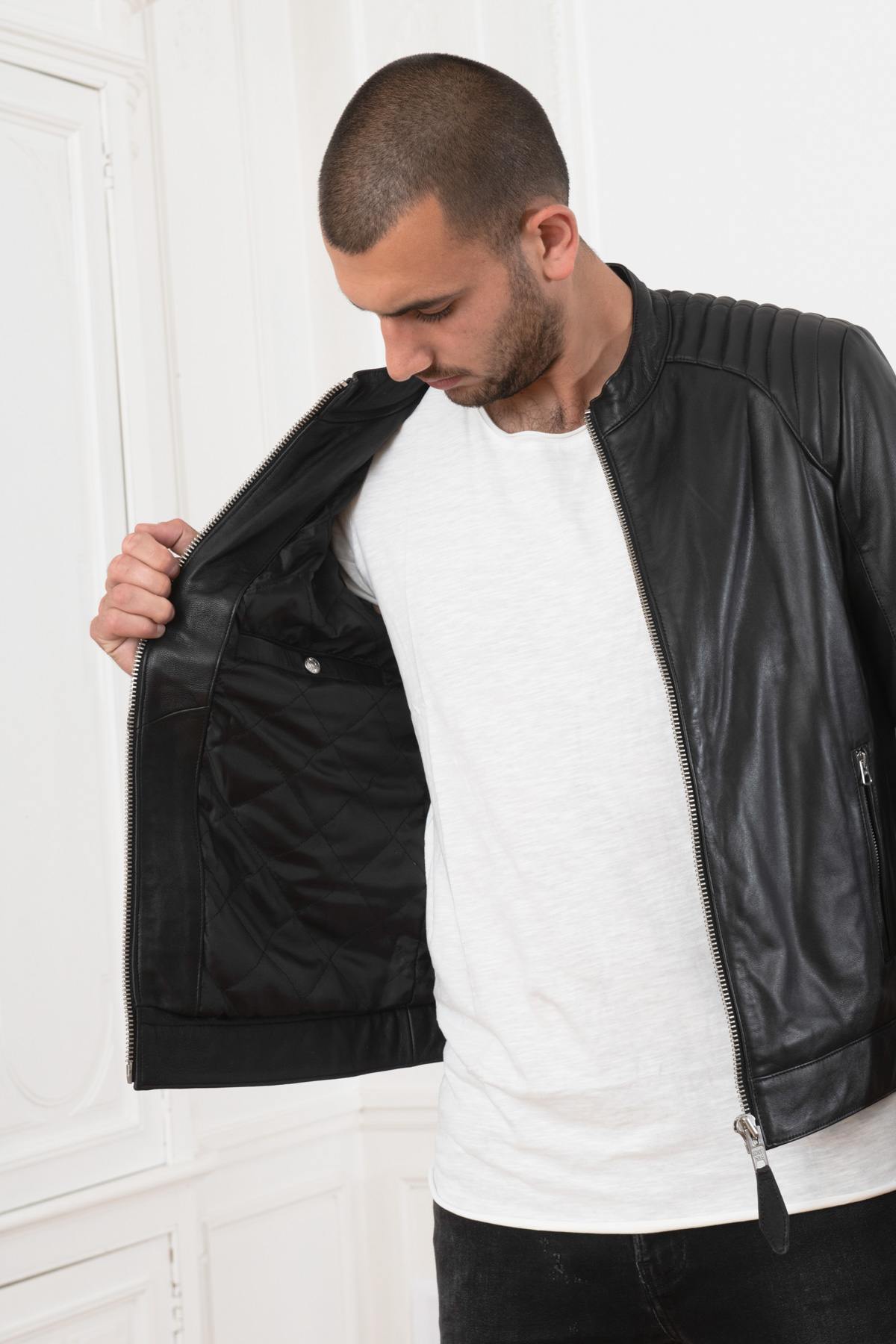 Blouson Homme Schott LCJULIAN BLACK — vue 4