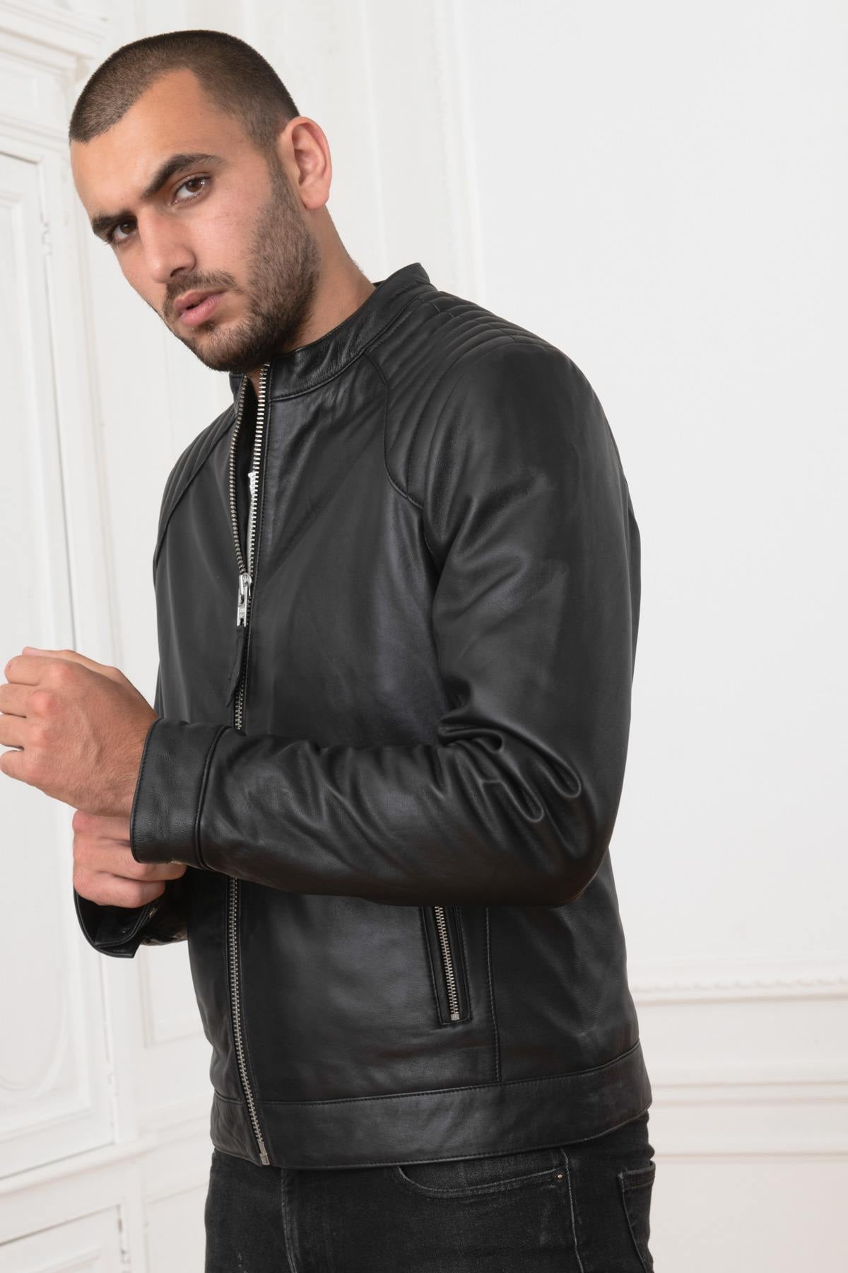 Blouson Homme Schott LCJULIAN BLACK — vue 1