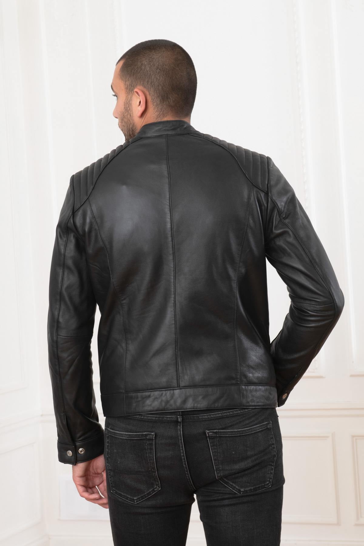 Blouson Homme Schott LCJULIAN BLACK — vue 3