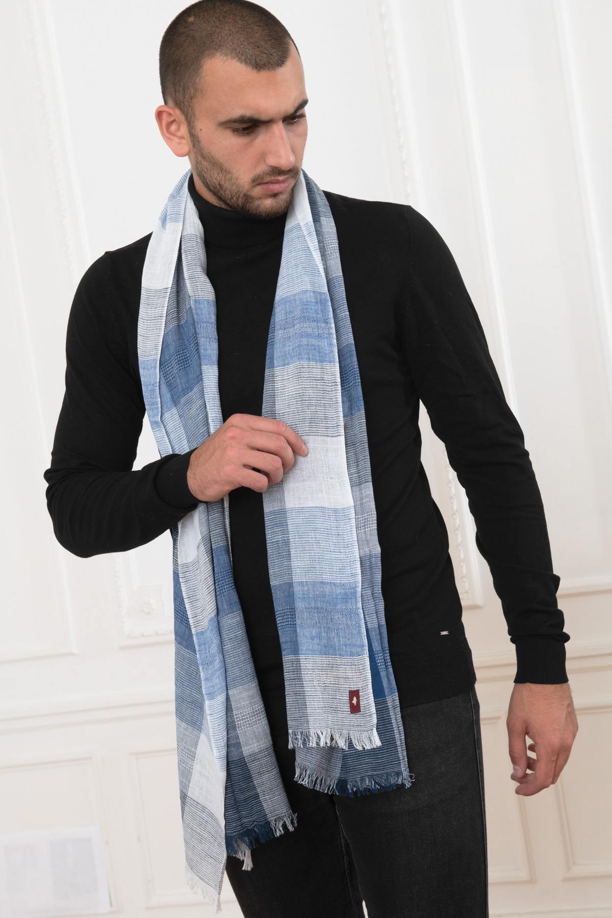 Bufanda Hombre Mcs EECHA_C011 752 MARINE — vista 1