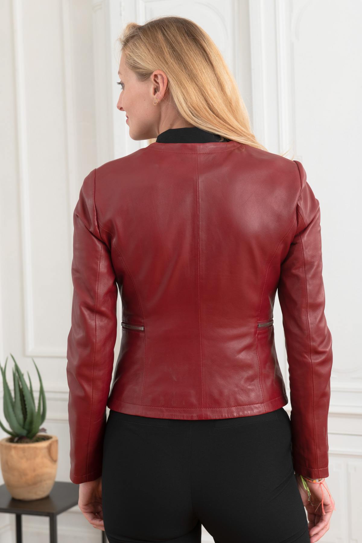 Chaqueta Mujeres Rose Garden ETHEL LAMB MANILLA REDWINE — vista 5