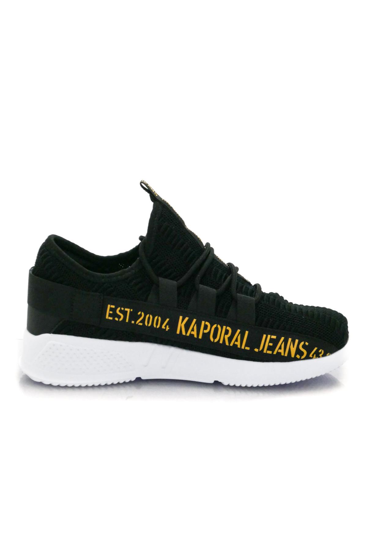 Baskets En Toile Homme Kaporal Shoes DOFINO NOIR/CAMEL — vue 2