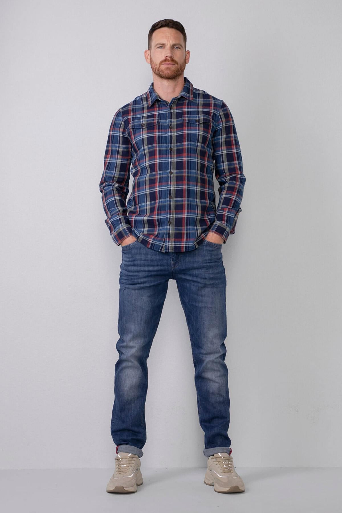 Herren Hemd Petrol Industries SIL4210 3154 SPICE RED — Ansicht 3