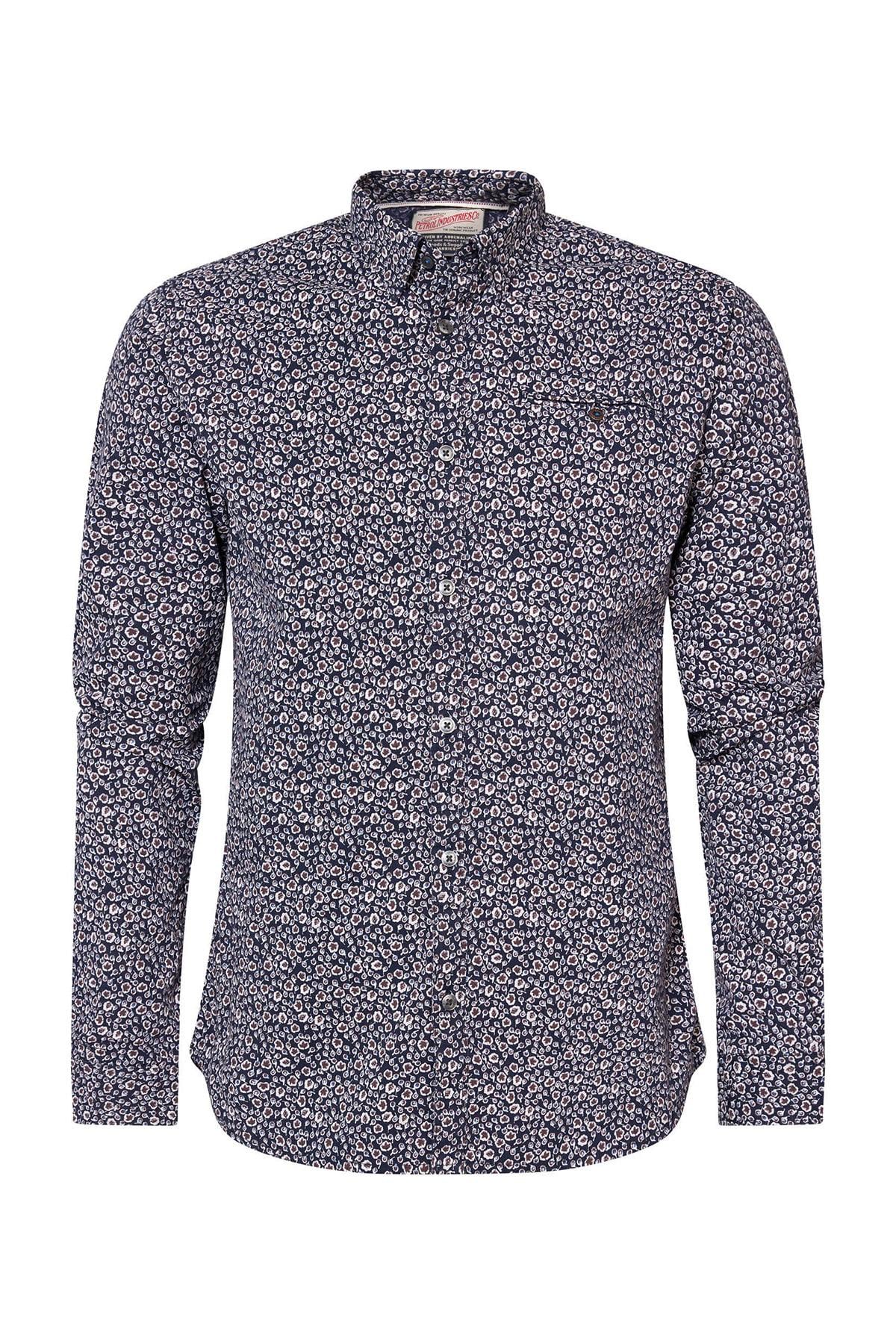 Camicia Uomo Petrol Industries SIL412 5147 DARK PETROL — vista 7