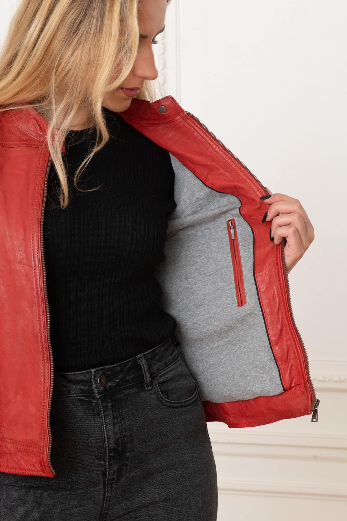 Blouson Femme Cityzen ISABELA RED — vue 7