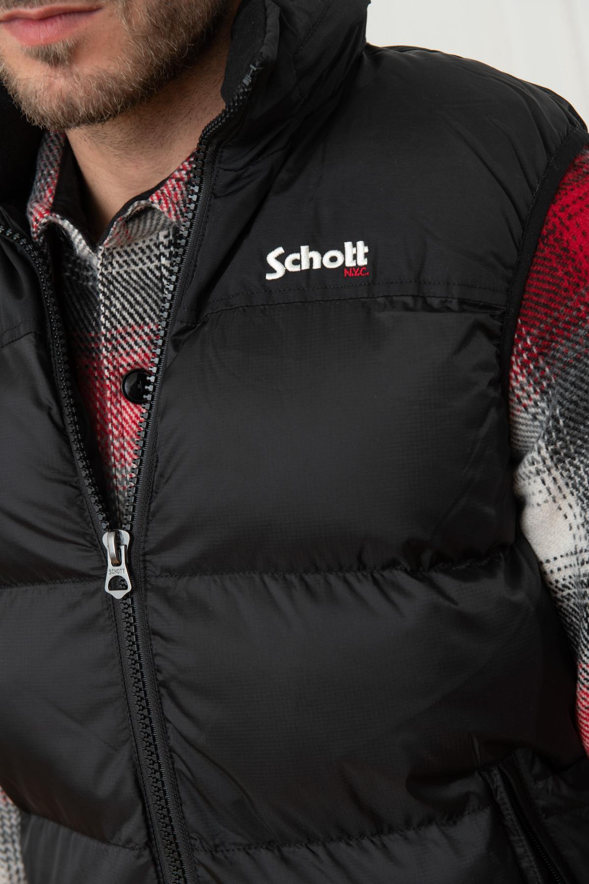 Blouson Homme Schott UTAHV BLACK — vue 5