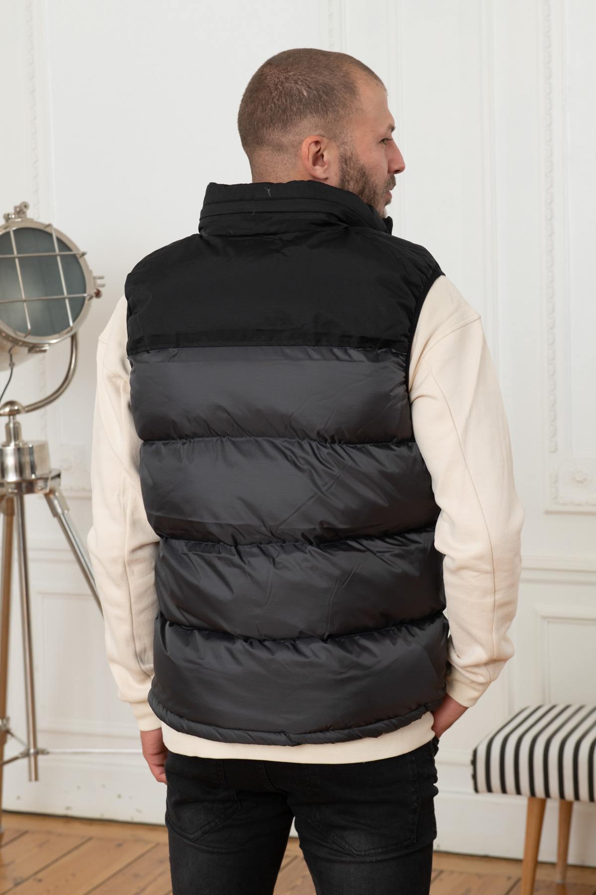 Chaqueta Hombre Schott UTAHV ANTHRACITE — vista 5