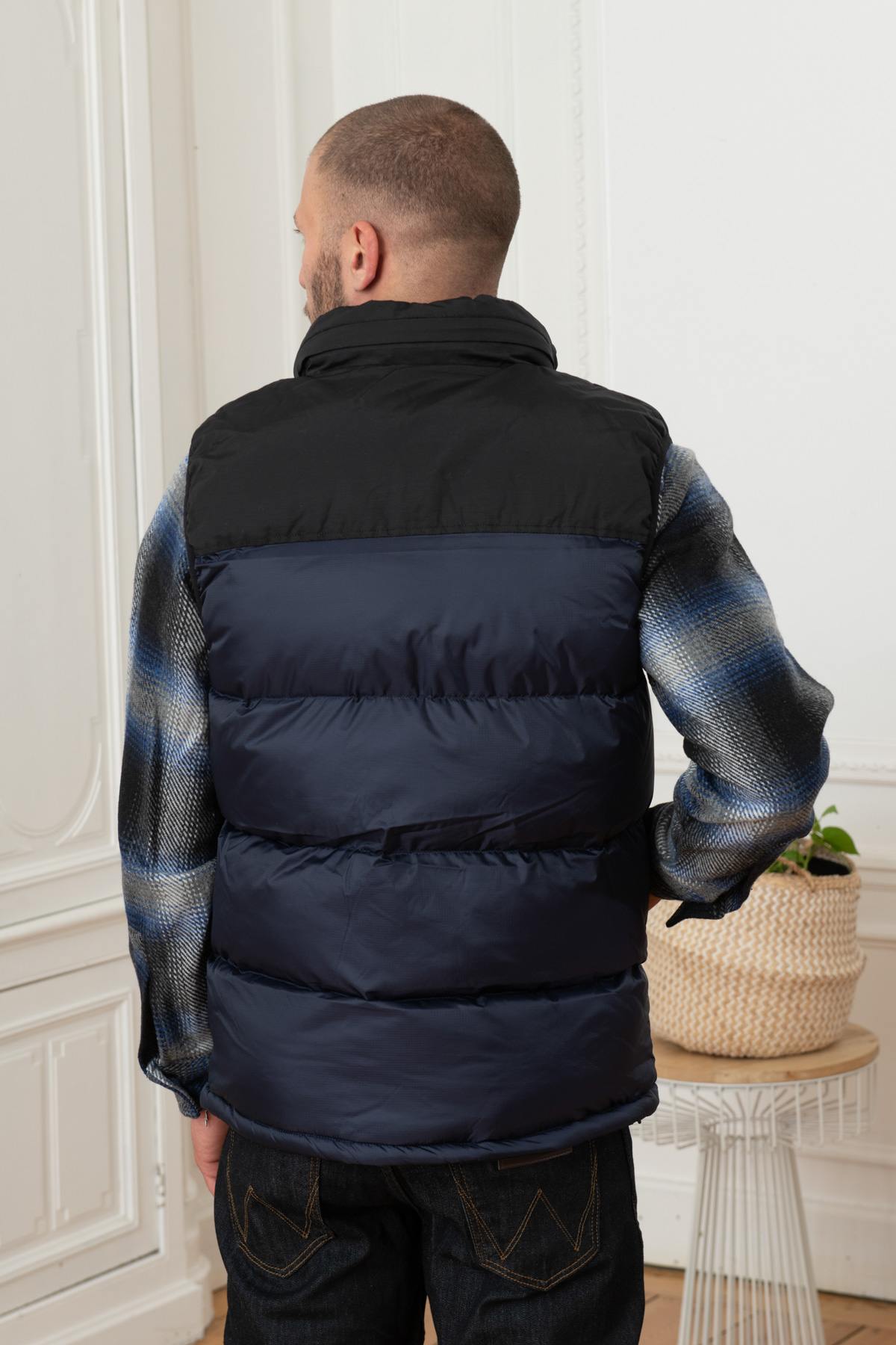 Blouson Homme Schott UTAHV NAVY — vue 4