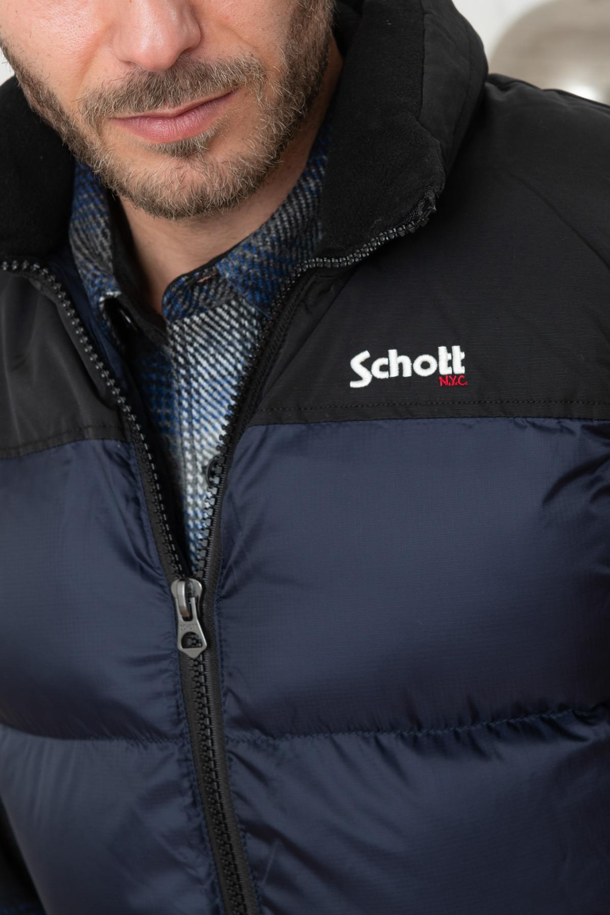 Blouson Homme Schott UTAHV NAVY — vue 5