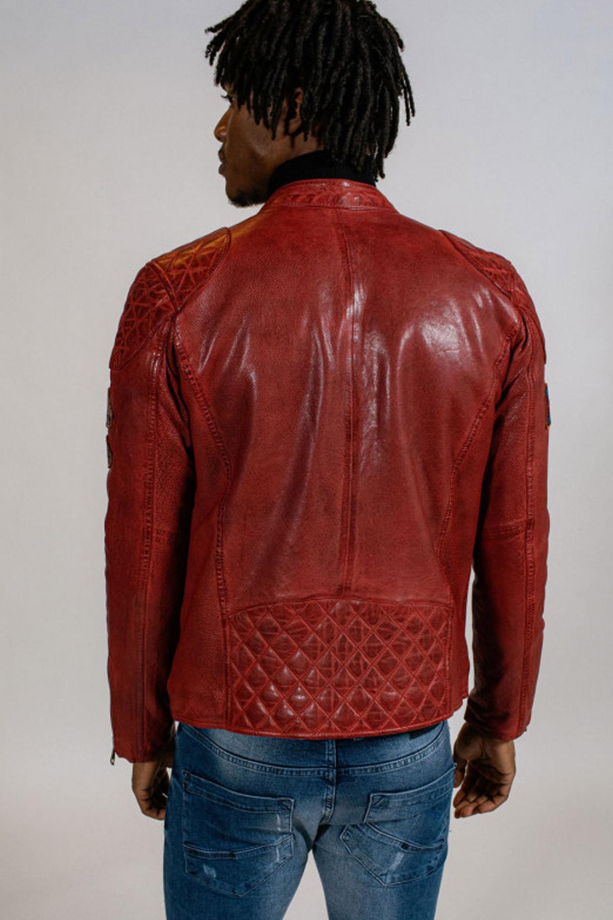 Giacche Uomo Redskins NITRO BARCELONA RED — vista 3
