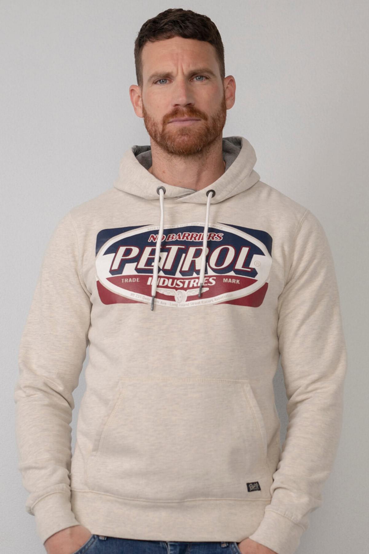 Maglione/felpa Uomo Petrol Industries SWH300 0009 ANTIQUE WHITE MELEE — vista 1