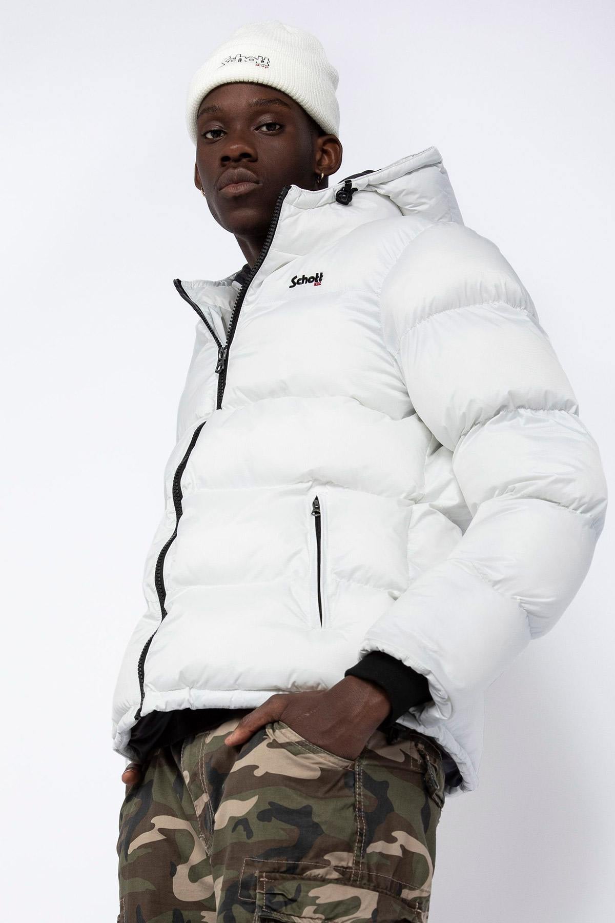 Blouson Homme Schott IDAHO2 WHITE — vue 1