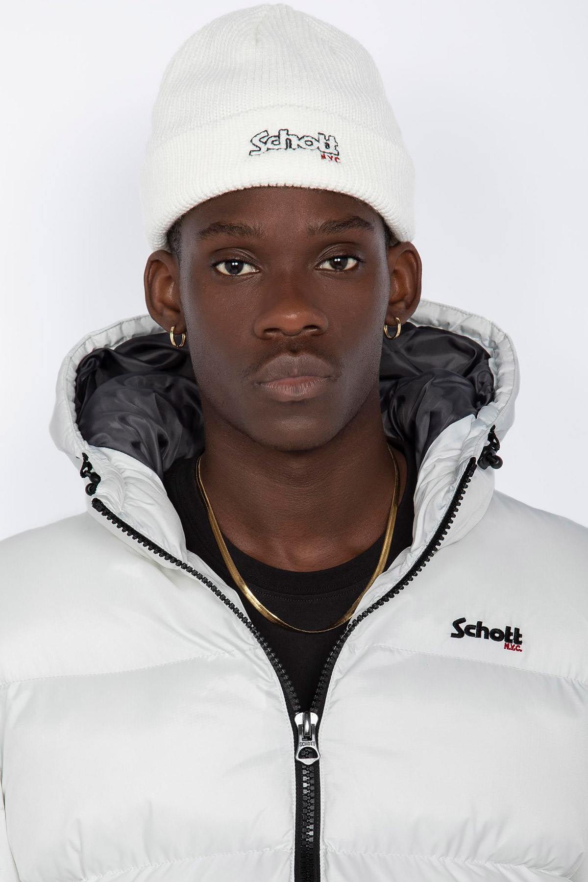 Blouson Homme Schott IDAHO2 WHITE — vue 7