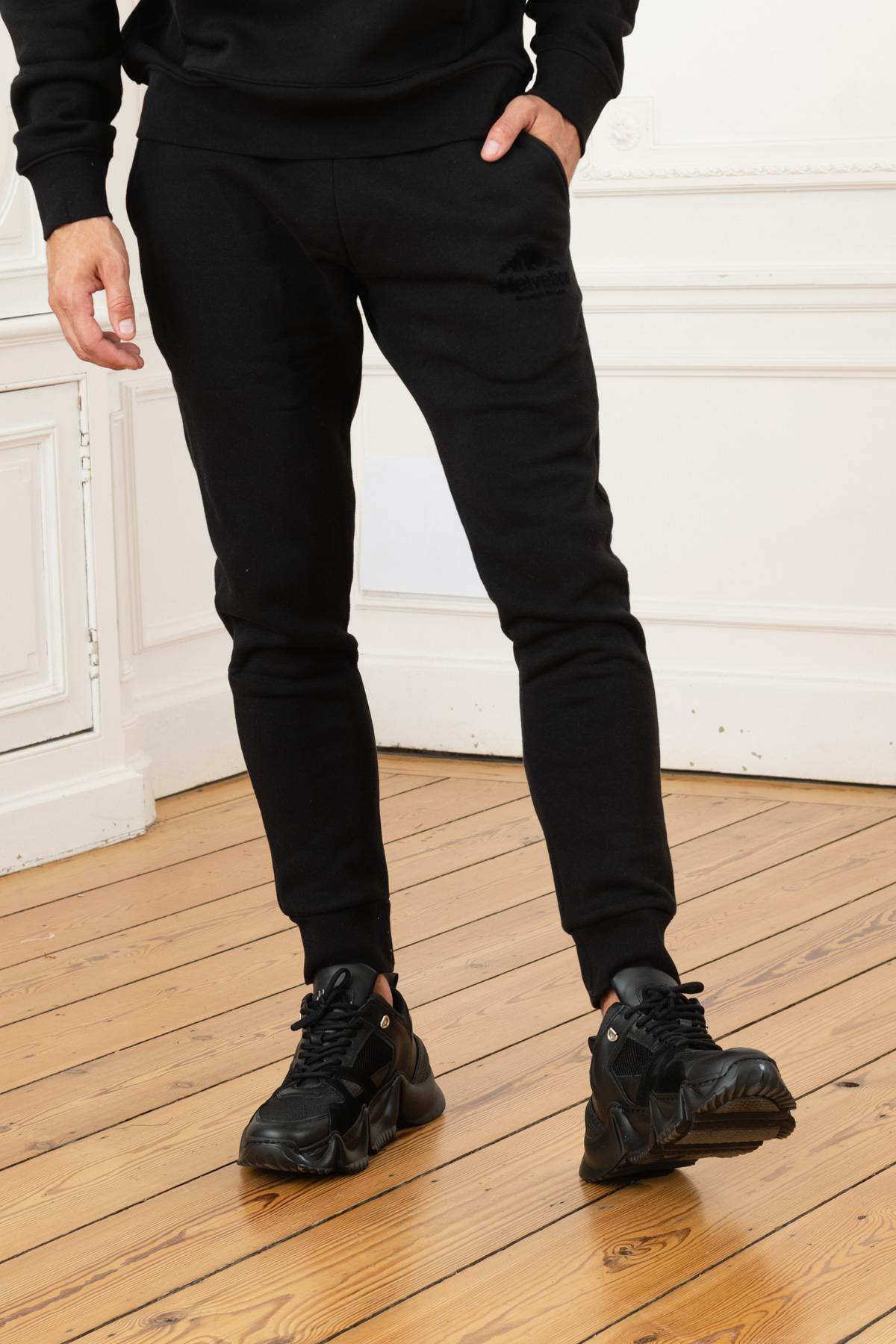 Pantalon Hombre Helvetica Mountain Pioneers CONTI BLACK — vista 1