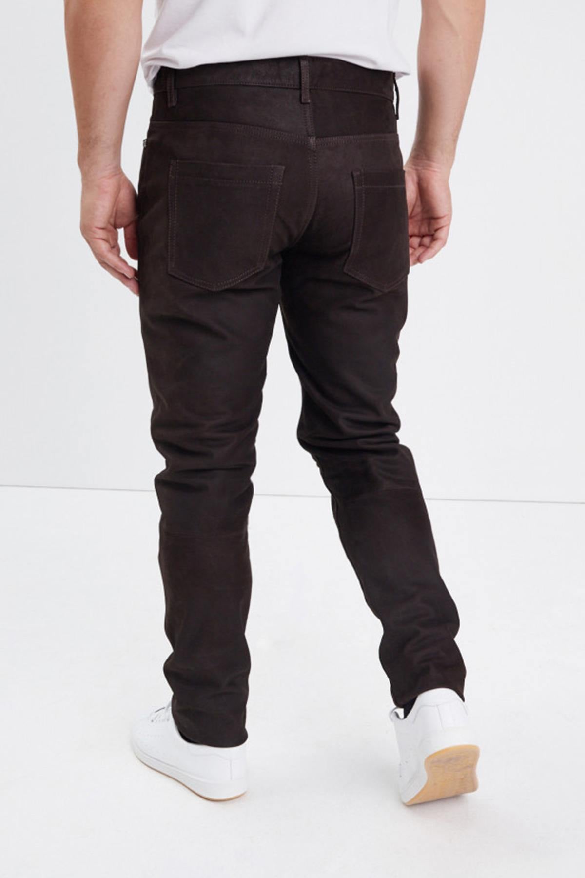 Pantaloni Uomo Daytona BOOLING PANT COW MADISON BROWN — vista 4