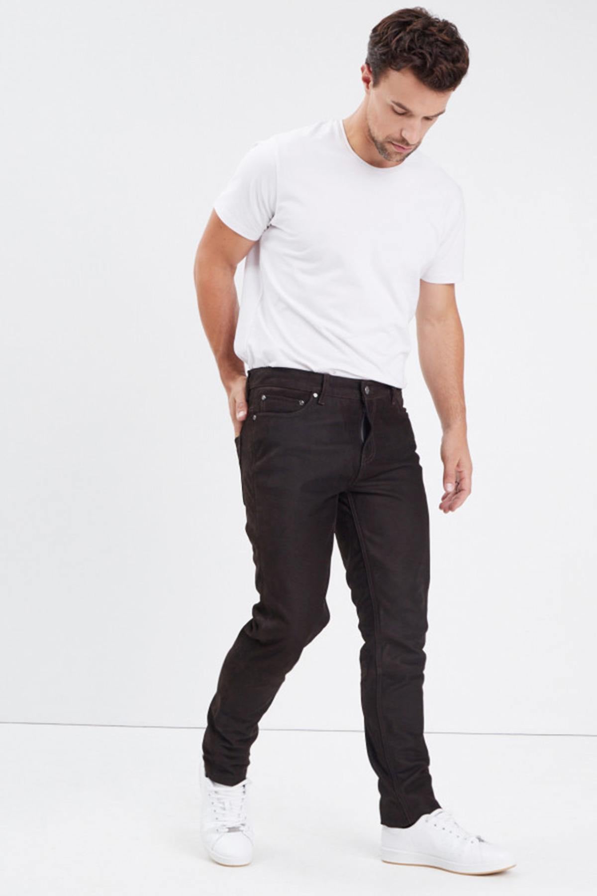 Pantaloni Uomo Daytona BOOLING PANT COW MADISON BROWN — vista 2