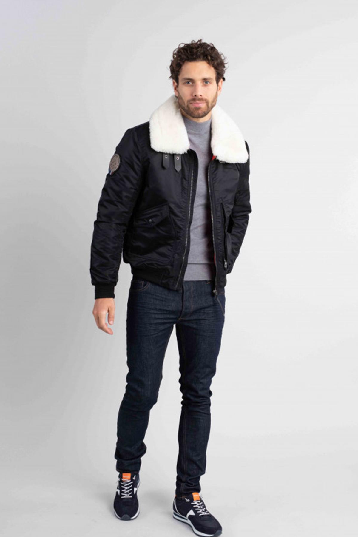 Chaqueta Hombre Patrouille De France AIRCRAFT PHENIX BLACK — vista 3