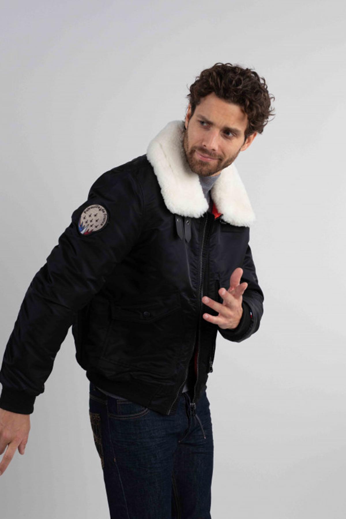 Chaqueta Hombre Patrouille De France AIRCRAFT PHENIX BLACK — vista 4
