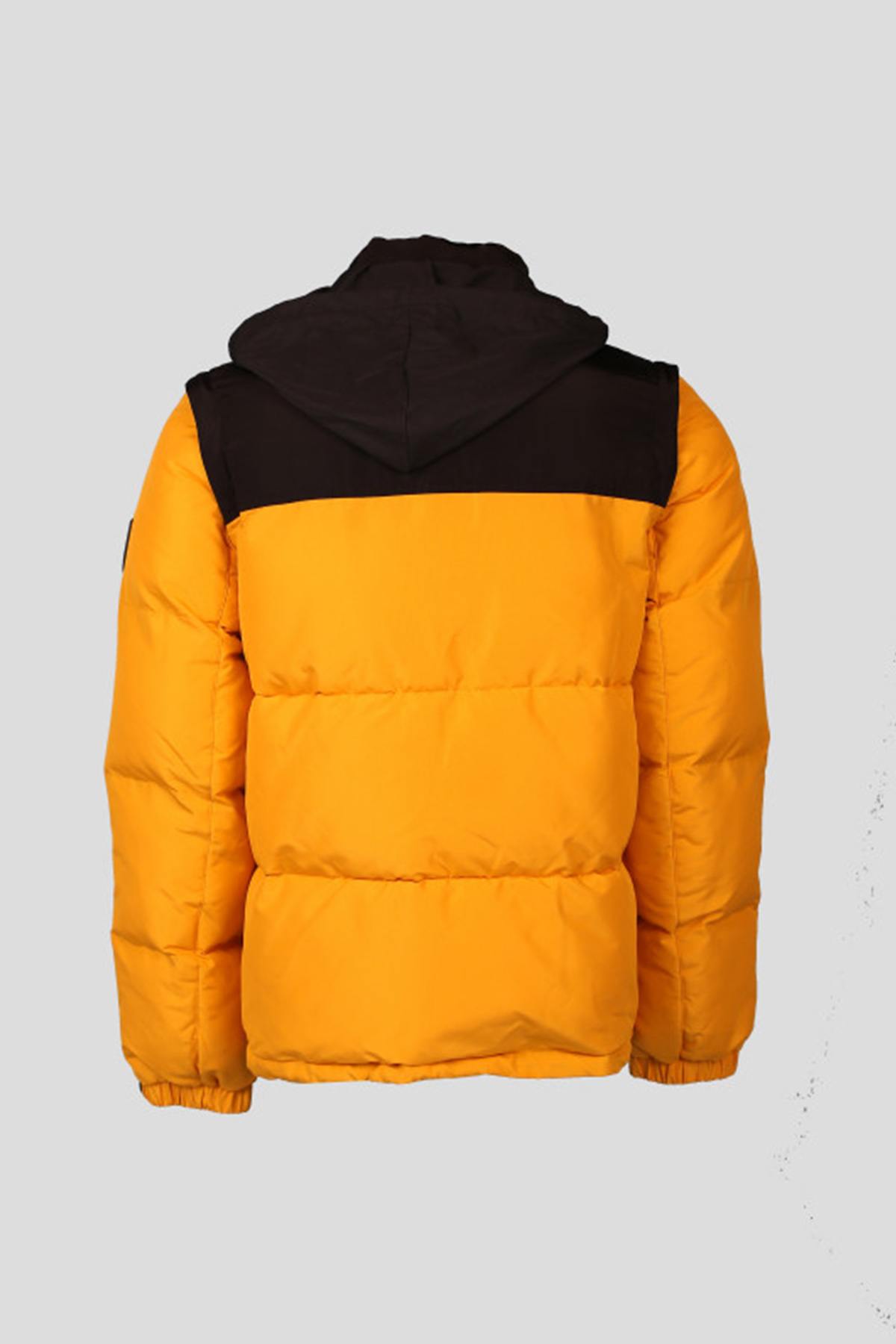 Chaqueta Hombre Redskins PUFFER HYPE YELLOW BLACK — vista 3